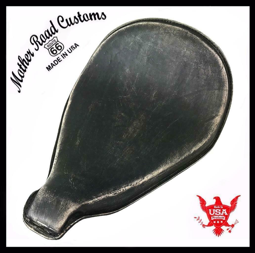 2010-2022 Sportster Harley On The Frame Seat Blk Dist Leather Roll Up All Models