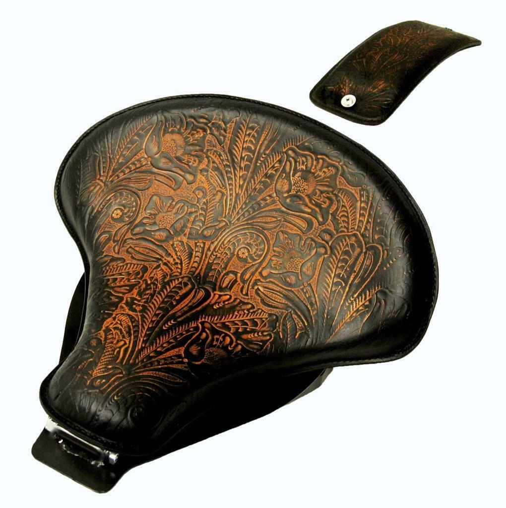 2000-2017 Harley Softail Spring Seat Mounting Kit Passenger Ant Brn Leather bc - Mother Road Customs