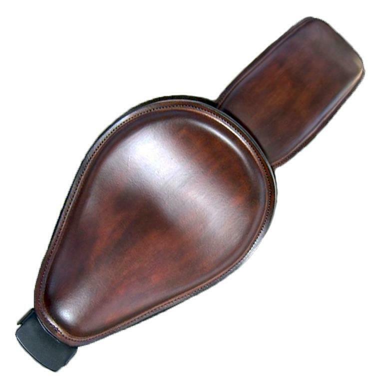 04-06 Sportster Harley Spring Seat Mounting Kit & P-Pad Brn Leather All Models - Mother Road Customs