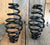 4" Black Powder Coated Coil Motorcycle Springs