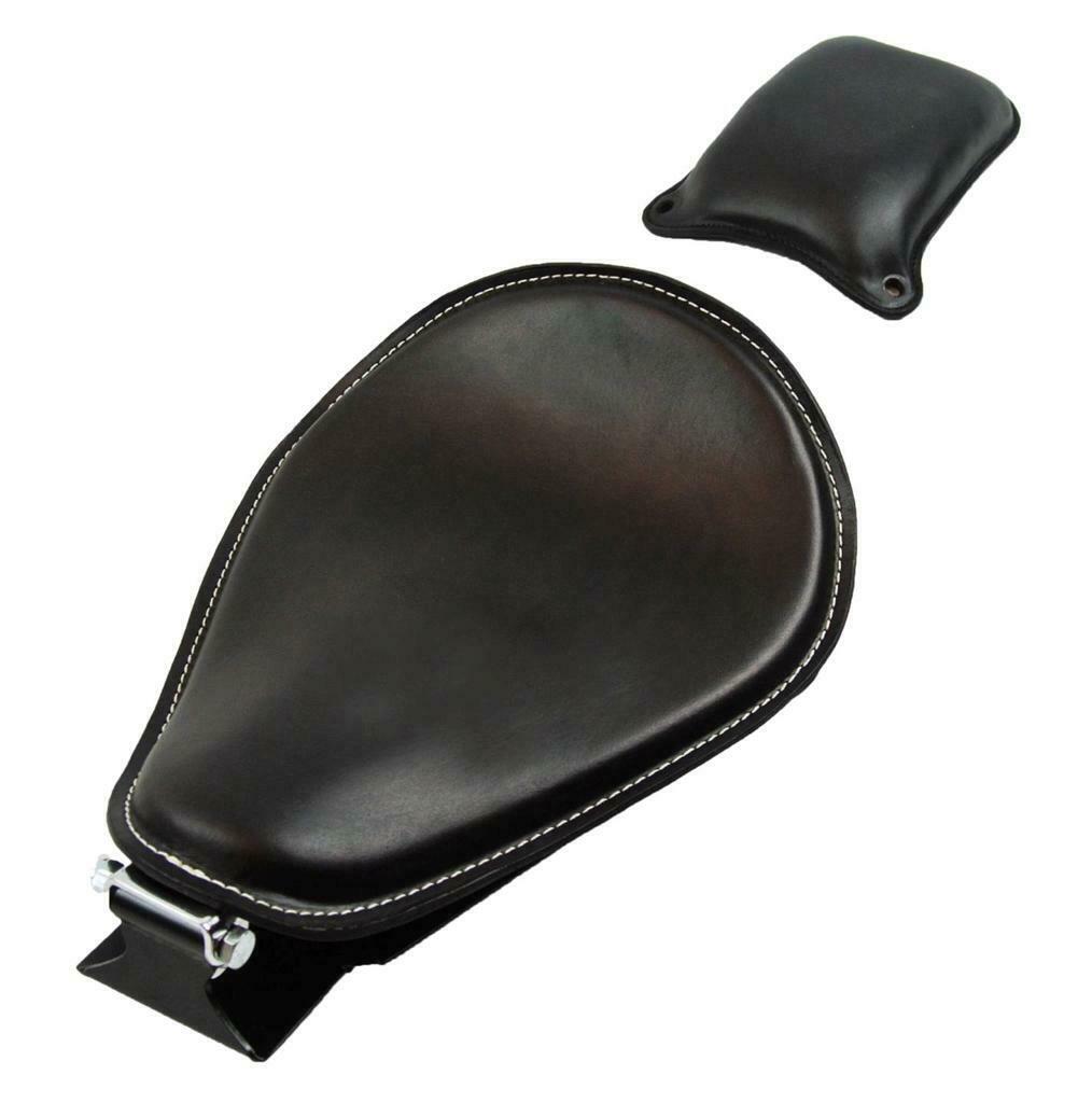 Spring Seat 1985-2016 Honda Rebel 250  Mounting Bobber Kit Black White Stitch cs - Mother Road Customs