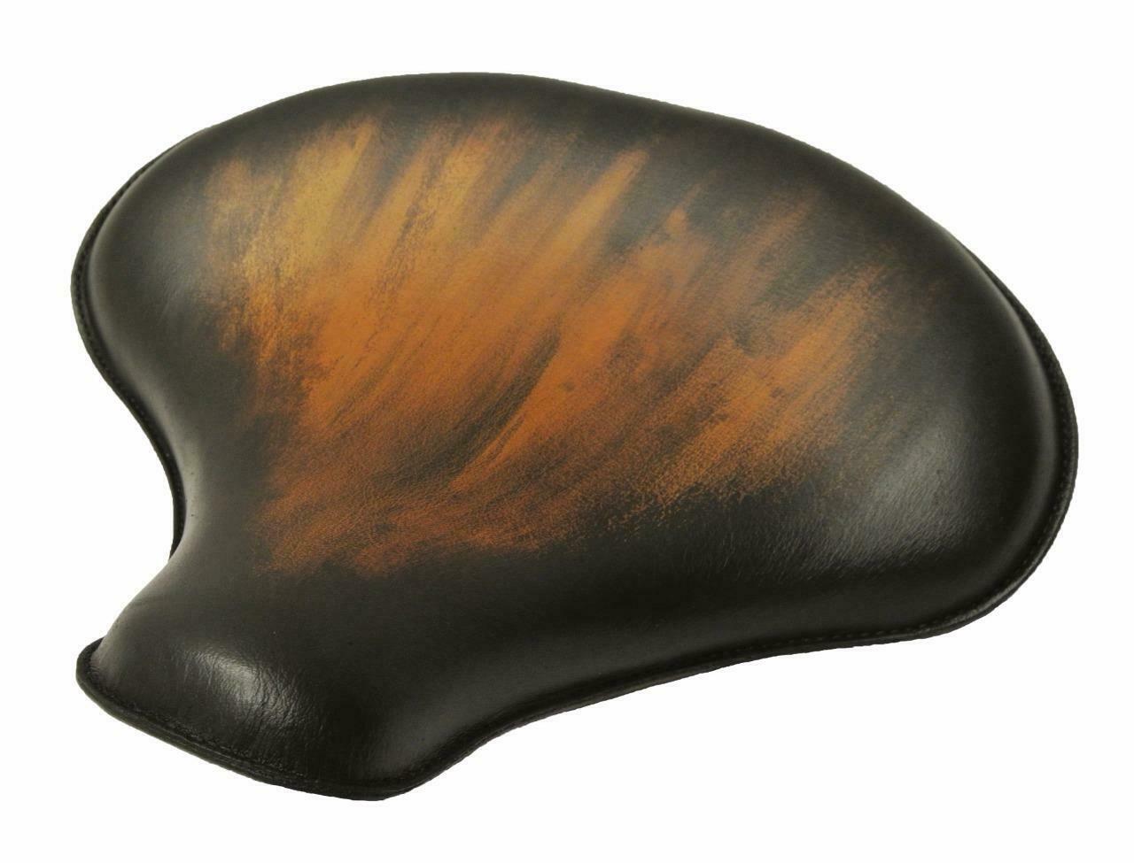 2017-2020 Triumph Bobber 15x14" Antique Brown Leather Solo Tractor Seat - Mother Road Customs