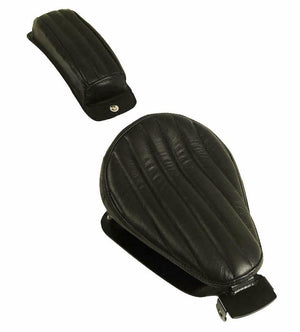 2010-2020 Harley Sportster Spring Seat Black Tuck Leather P-Pad Mounting Kit bs - Mother Road Customs