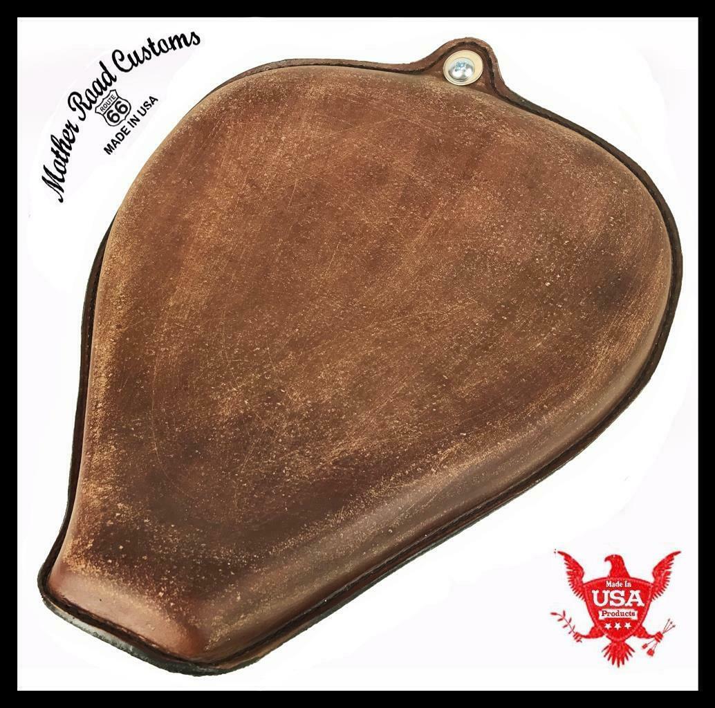 2010-2020  Sportster Harley On The Frame Seat Brown Dist Leather All Models - Mother Road Customs