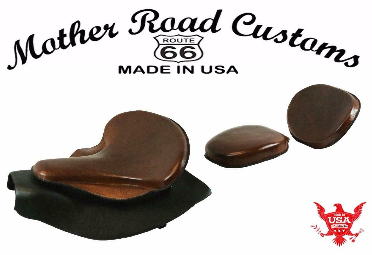 2014-2021 Indian Chief Bomber Brown Spring Seat Mounting Kit Pad Back Rest Bib bs