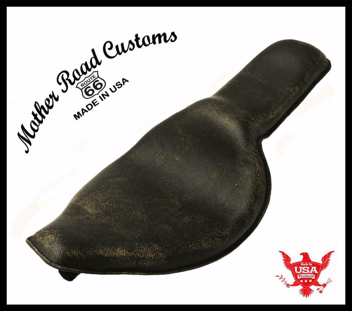 2010-2020 Harley Sportster On The Frame Seat 2 Up Black Distr Leather all Models - Mother Road Customs