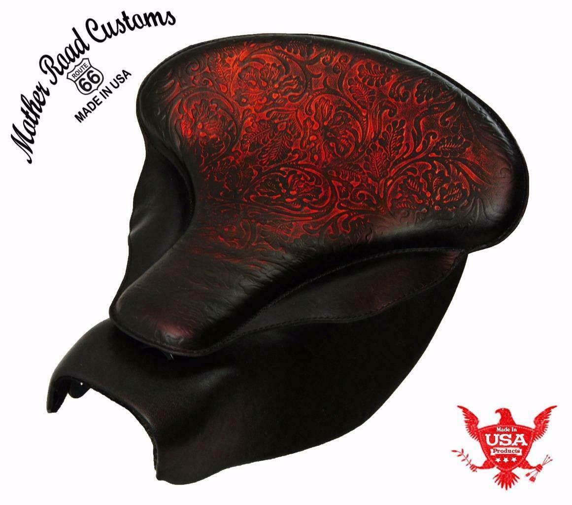 2014-2021 Indian Chief Spring Seat Mounting Conversion Kit AntRed Oak Leather bs