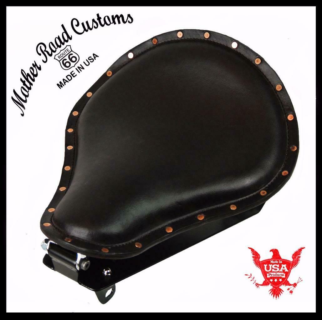 2014-2025 Yamaha Bolt Spring Seat Blk Copper Rivets LeatherConversion Kit bcs