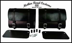 2015-2020 Indian Scout Saddle Bags Mounting Hardware Black Leather Made USA MRC - Mother Road Customs