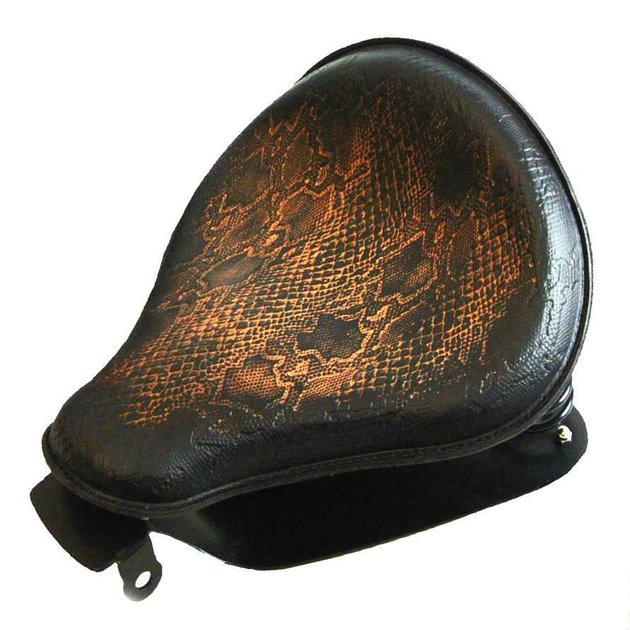 2010-2022 Sportster Harley Spring Seat Conversion Kit Ant Brown Snake Python bcs