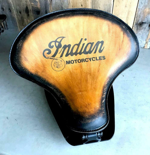 2015-2023 Indian Scout, Bobber Spring Tractor Seat 15x14 T Leather