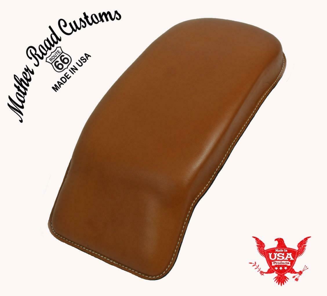 Passenger Pad 1998-2020 Harley Touring Desert Tan Leather Fits All Models MRC - Mother Road Customs
