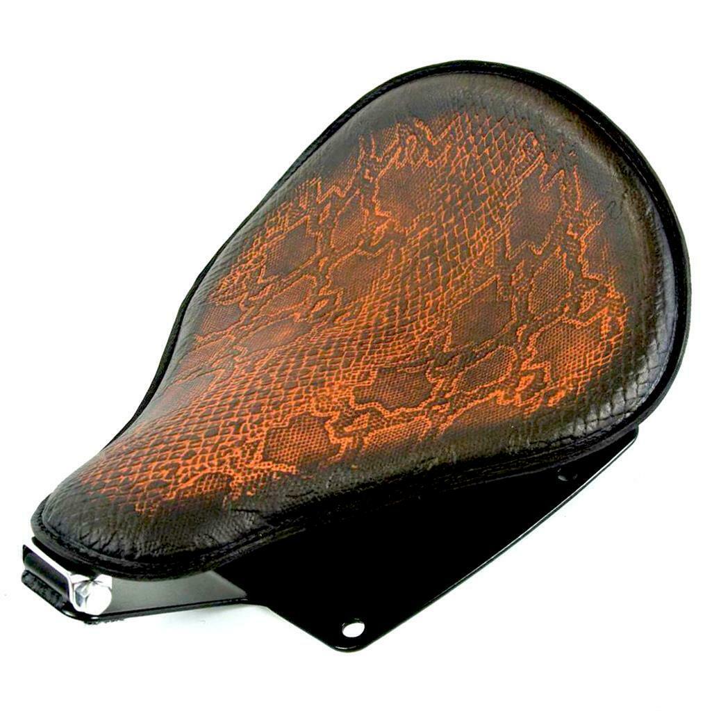 2006-2017 Harley Dyna Spring Ant Brown Snake Python Seat Installation Kit bc - Mother Road Customs