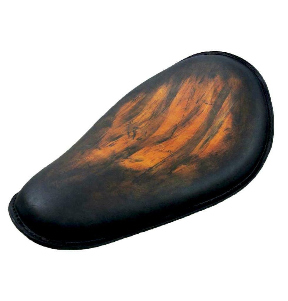 Spring Solo Seat Chopper Harley Sportster Antique Brown Distressed Banana