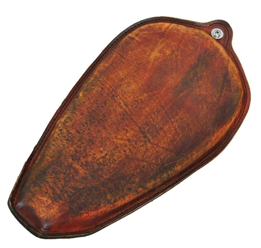 Harley Sportster 1982-2003 Brown Distressed Leather On The Frame Seat  Steel USA