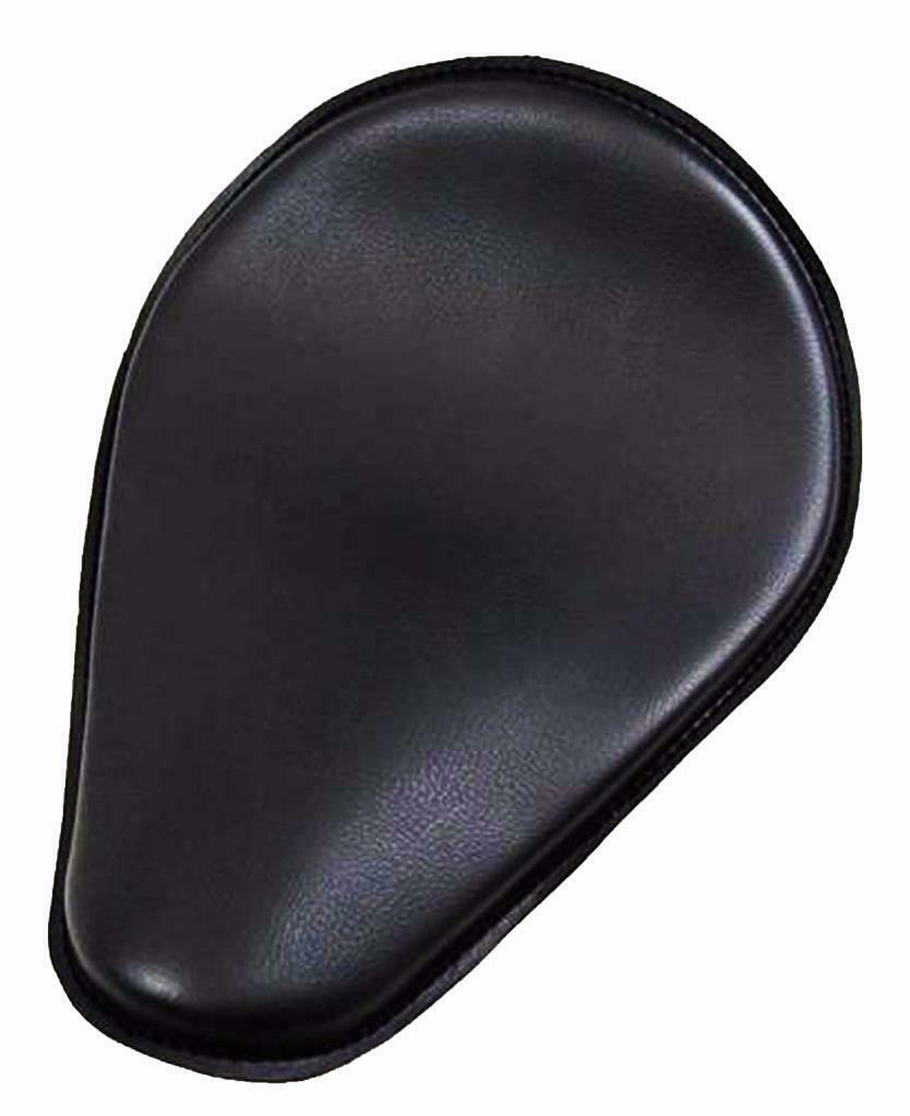 Spring Solo Seat Harley Sportster Bobber Chopper 11x14" Black Leather USA MRC