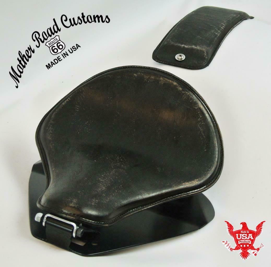 1998-2020 Yamaha V Star 650 Spring Black Dist Leather Seat P-Pad Mounting Kit bc - Mother Road Customs