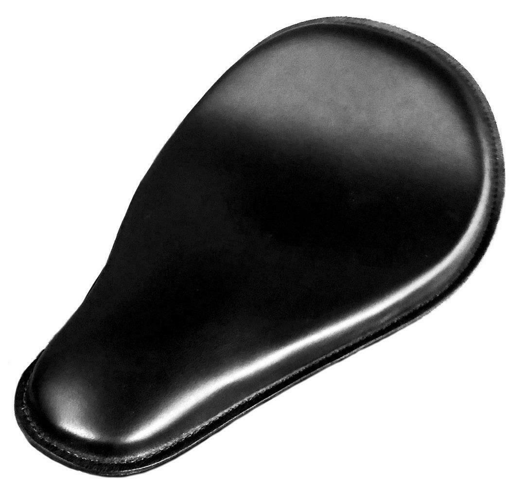Spring Solo Seat Chopper Bobber Harley Softail Honda 11x16x1" Black Leather
