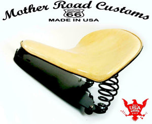 2015-20 Indian Scout & Bobber Spring Tractor Seat 15x14" Nat Mounting KitUSA bc - Mother Road Customs