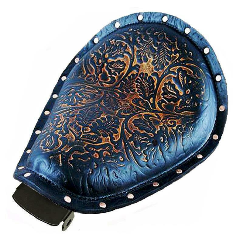 2007-2009 Sportster Harley Spring Seat Ant Brn Oak Leaf Rivets Mount Kit bcs - Mother Road Customs