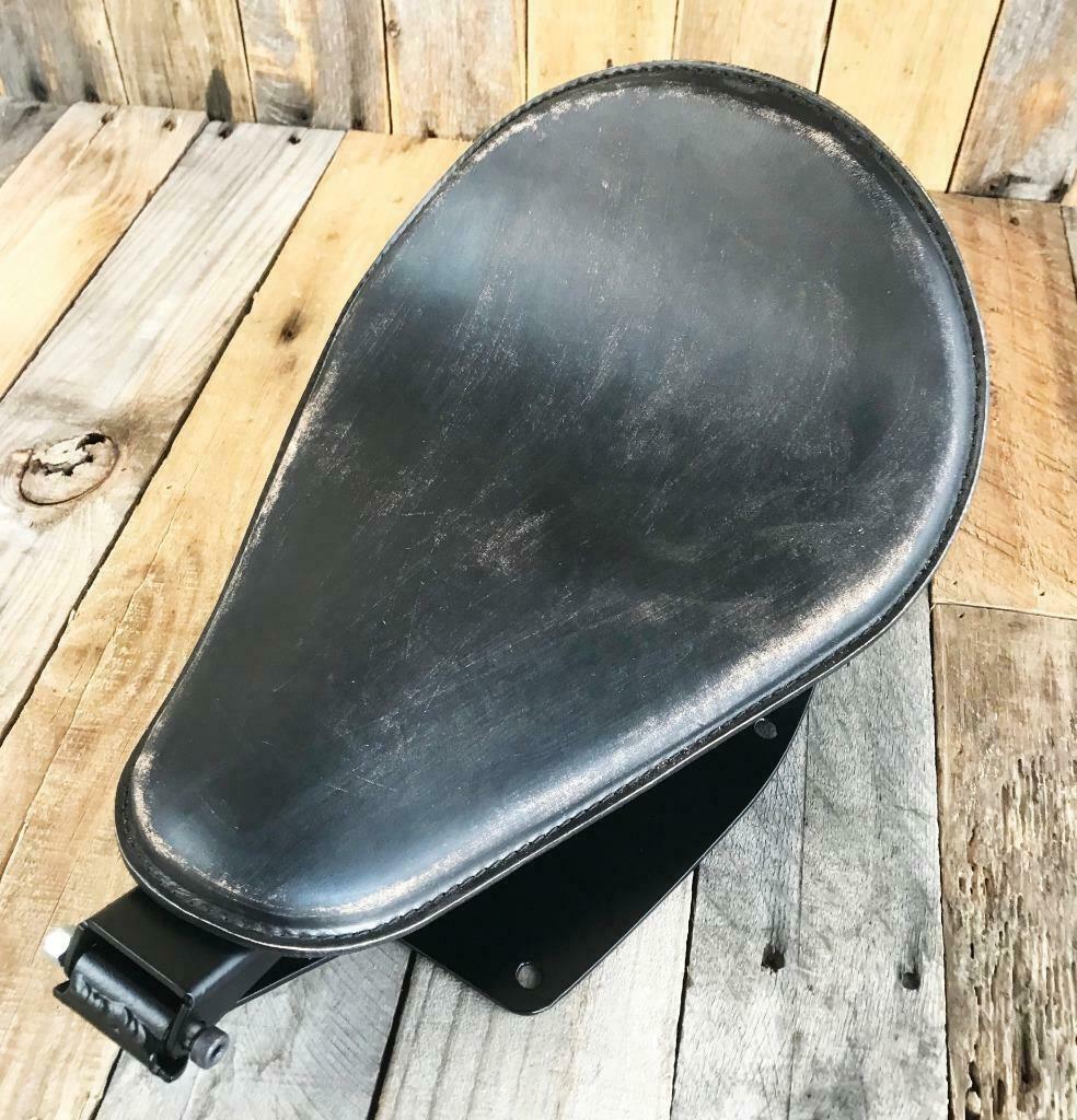 2006-2017 Harley Dyna Spring Solo Seat Black Dist Leat Mounting Installation Kit - Mother Road Customs