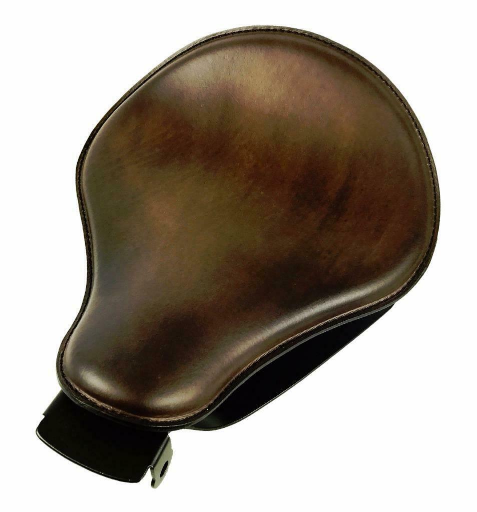 2010-2022 Sportster Harley Spring Seat Dark Brown Leather Solo Mount Kit bcs