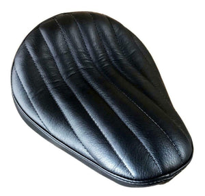 Seat Spring Solo Chopper Harley Sportster Bates Style Vintage Black Tuck Roll - Mother Road Customs
