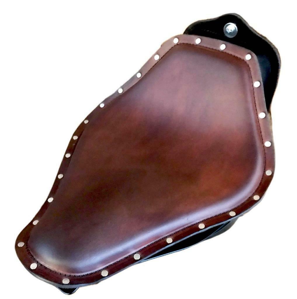 2000-2017 Harley Softail Spring Seat Saddle Bag Mounting Kit Ant Brn Leather bcs - Mother Road Customs