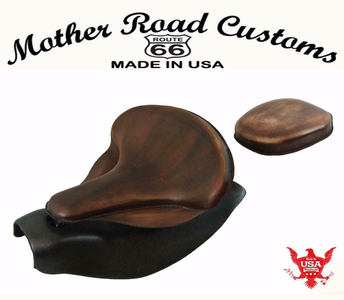 2014-2021 Indian Chief Spring Seat Mounting Conversion Kit Pad Brn Dist Leather bs