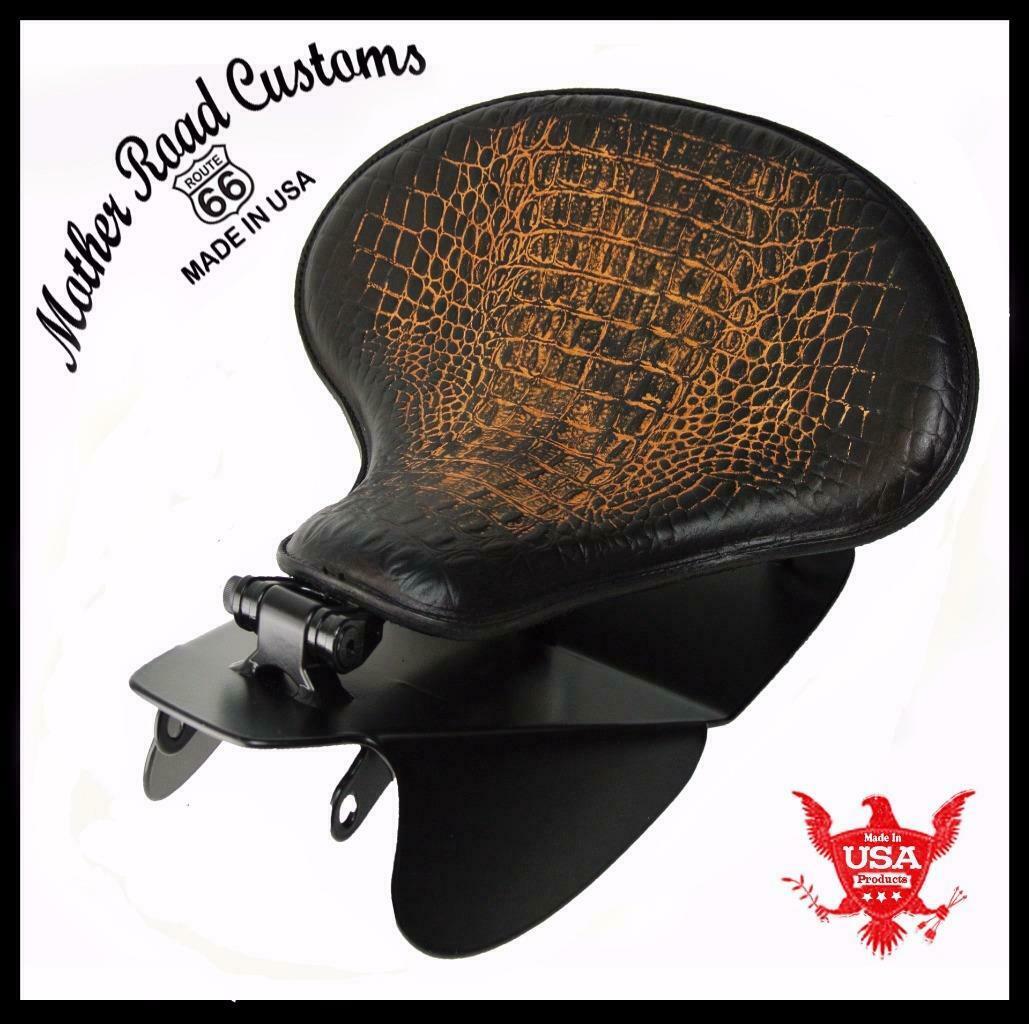 2006-2017 Harley Dyna Spring Solo Seat Mounting Installation Kit Ant Brn Gat bc - Mother Road Customs