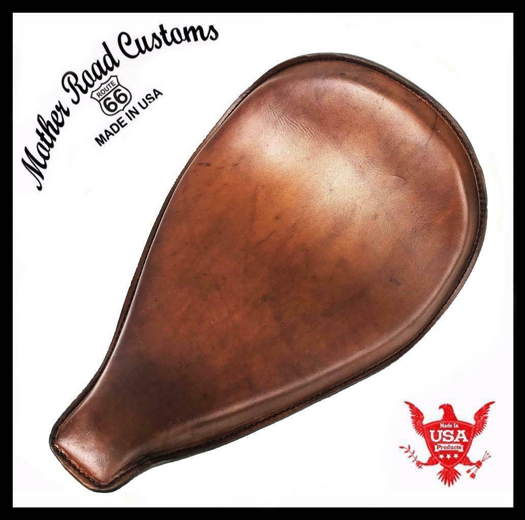 2010-2022 Sportster Harley On The Frame Seat Brown Leather Roll Up All Models