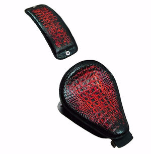 2010-2020 Sportster Harley  Seat pad Kit Ant Red Gator All Models LeatherUSA bc - Mother Road Customs