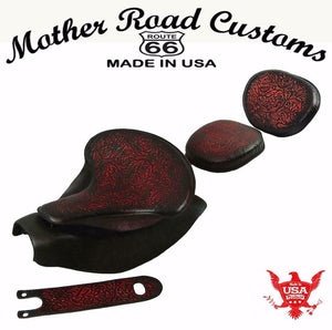 2014-2021 Indian Chief Ant Red Oak L Spring Seat Mounting Kit Pad Back Rest Bib bs