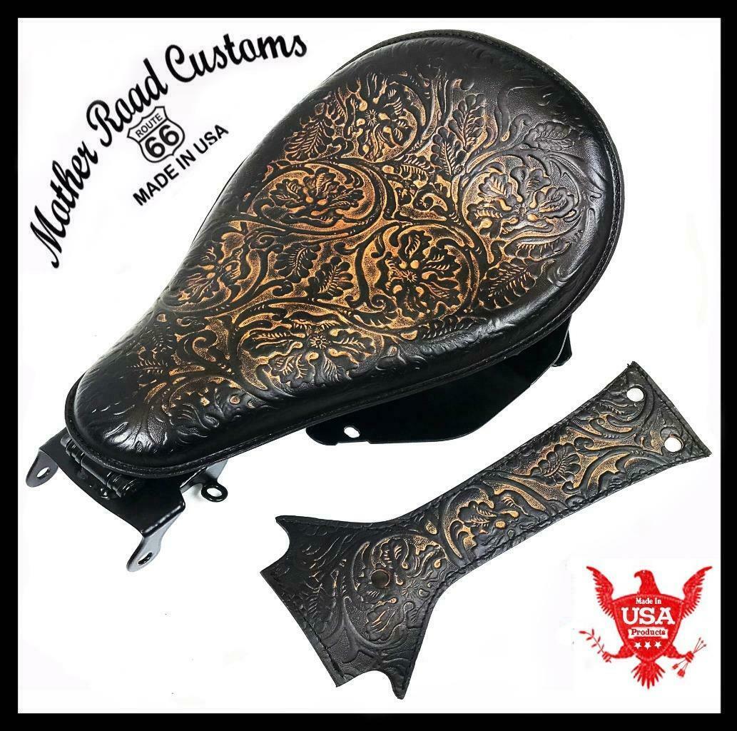 Spring Seat Conversion Mounting Kit Harley Softail 2018-2025 11x16" Oak Leaf bc