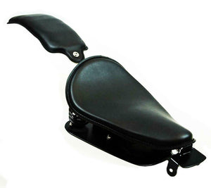 2007-2009  Harley Sportster Spring Solo Seat Mounting Kit 10x13" Blk Pleather bs - Mother Road Customs