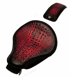 2010-2022 Sportster Harley Spring Solo Seat P-Pad Kit Ant Red Gator Leather bs