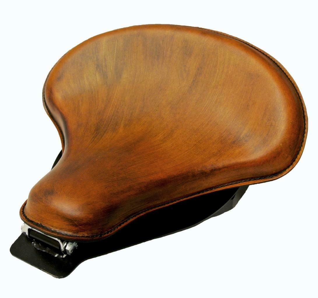 2000-2017 Harley Softail Spring Seat Mounting Kit Gel Tan Leather bcs - Mother Road Customs