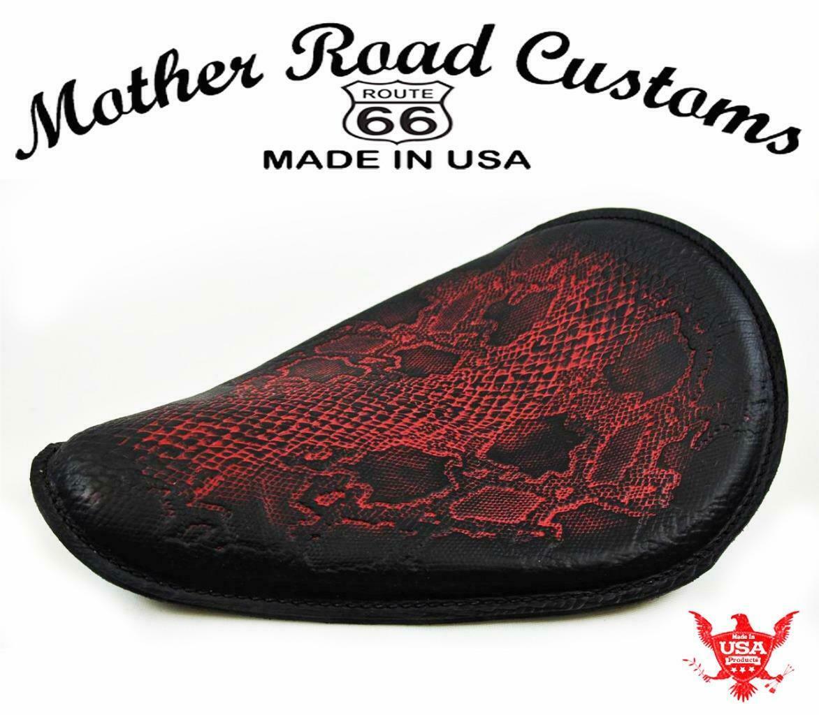 Seat Spring Chopper Bobber Harley Sportster 48 Nightster Triumph Ant Red Snake - Mother Road Customs