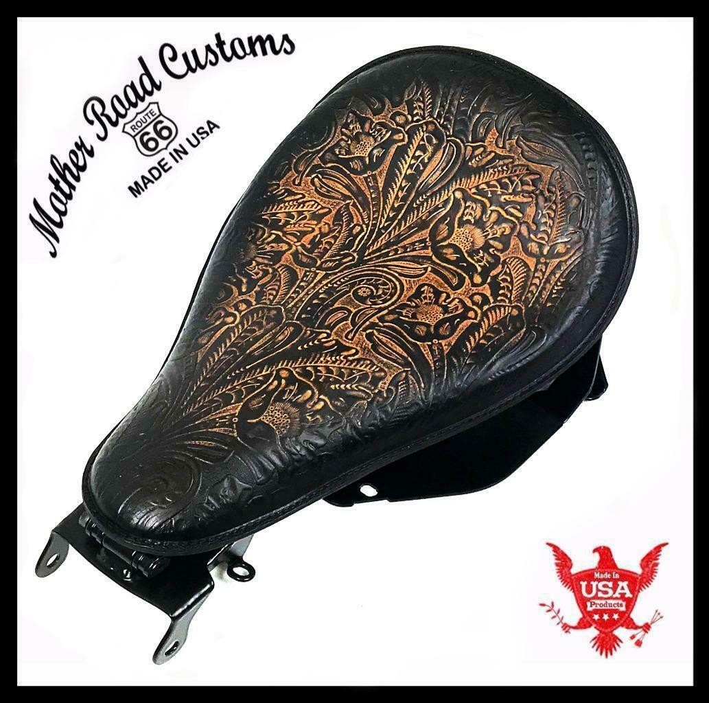 2018-20 Harley Softail Spring Seat 11x16" Ant Brn Tool Conversion Mounting Kit b - Mother Road Customs