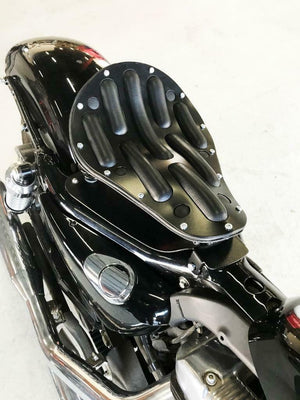 2010-2020 Harley Sportster Spring Seat 10x14 Easy Rider Steel Powder Coat Black - Mother Road Customs