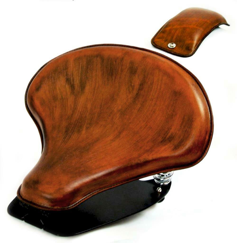 2015-20 Indian Scout & Bobber Spring Tractor Seat Tan Leather Mounting Kit Pad - Mother Road Customs