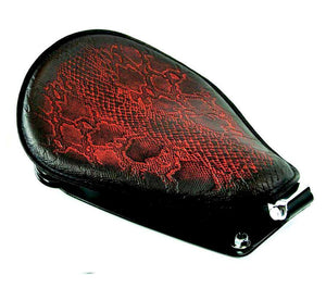 1982-2003 Harley Sportster Spring Seat Ant Red Snake Python Conversion Kit bcs - Mother Road Customs