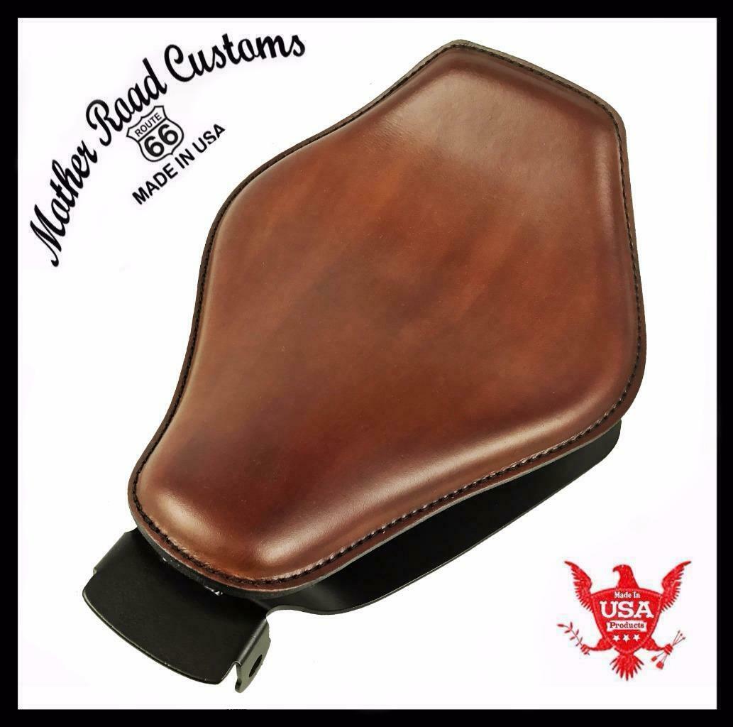 2004-2006 Sportster Harley Spring Snub Nose Seat Mount Kit Brown Leather  bcs - Mother Road Customs