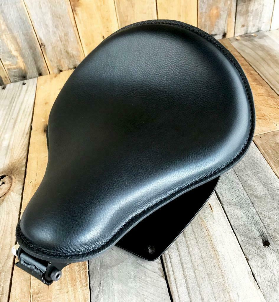 2006-2017 Harley Dyna Spring Solo Seat Black Leather Mounting Installation Kit - Mother Road Customs