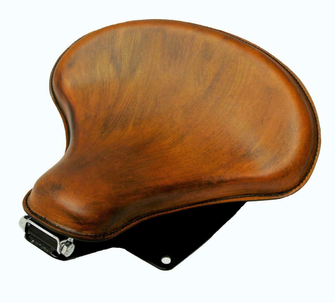 2006-2017 Harley Dyna 15x14 Antique Tan Tractor Spring Seat  Mounting Kit - Mother Road Customs