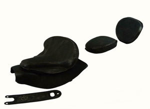 2014-2021 Indian Chief Spring Seat Mounting Kit Pad Back Rest Bib Black Distres bs