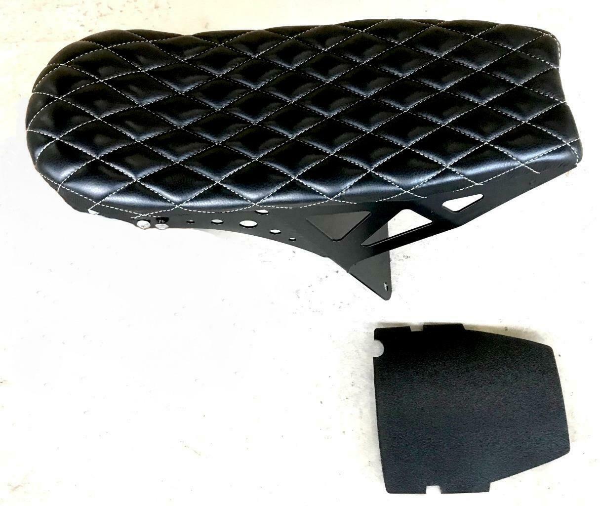 2015-2020 Indian Scout & Bobber Tracker Cafe Fender Eliminator Kit Black Seat - Mother Road Customs
