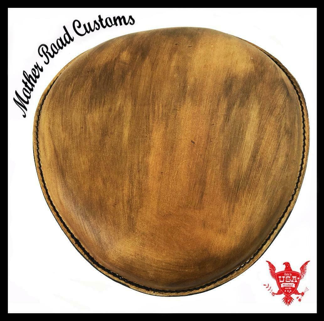 2015-2020 Indian Scout Gel Tan Leather Back Rest Fits Stock Back Rest Bracket - Mother Road Customs