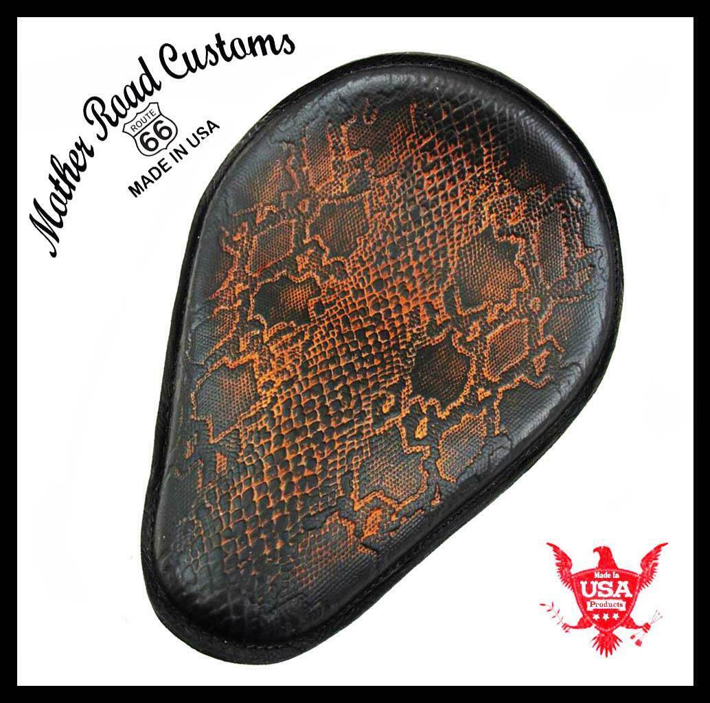 Seat Spring Chopper Bobber Harley Sportster Honda Bolt Yamaha 650 Ant Brn Snake - Mother Road Customs