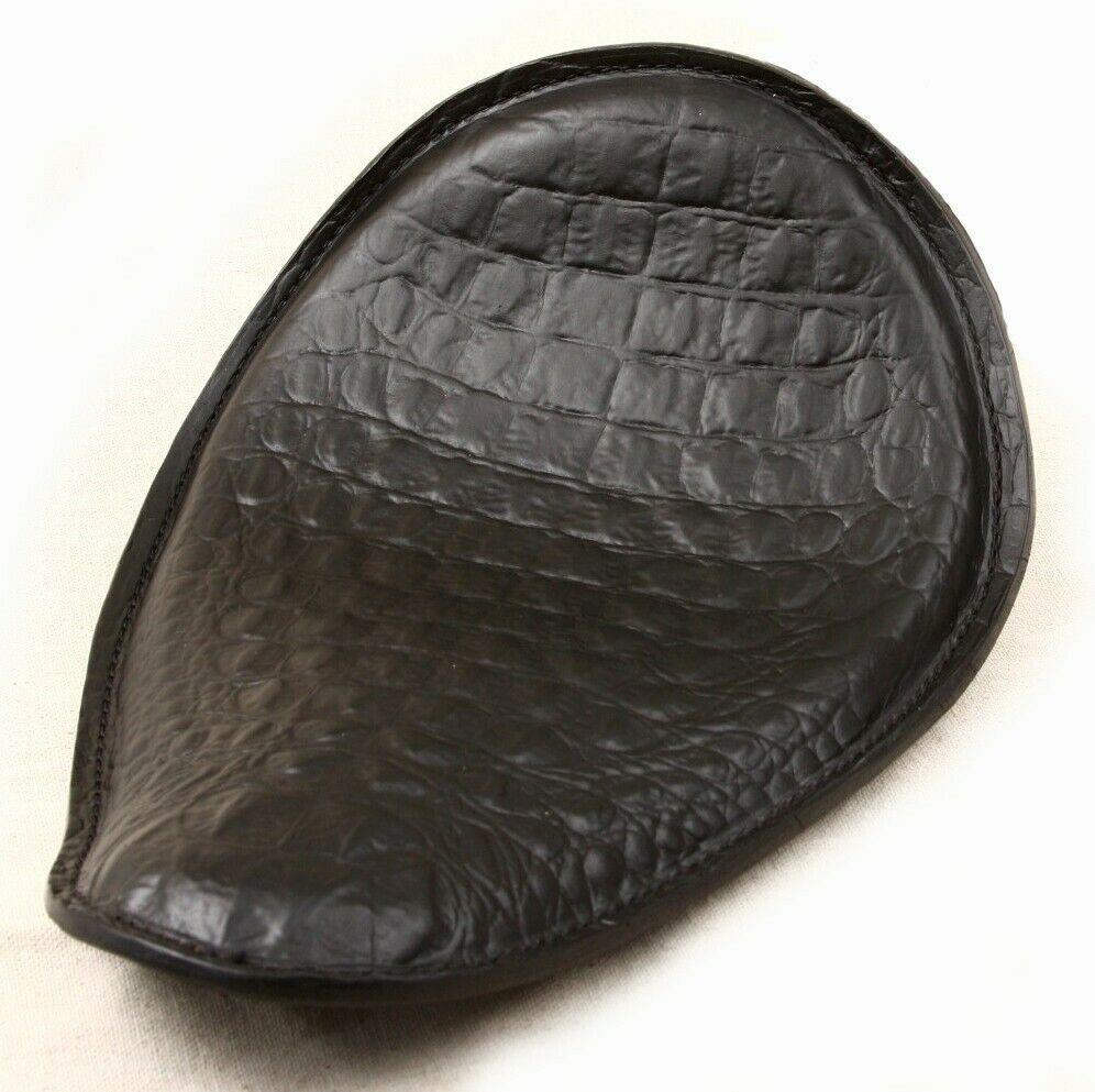 Solo Seat Chopper Harley Sportster Black Gator Banana - Mother Road Customs